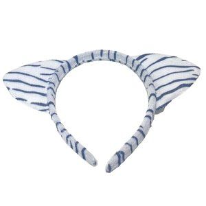 Cat Ears Headband White Tiger Print One Size Brand New Kitty Cat Headband, NWOT